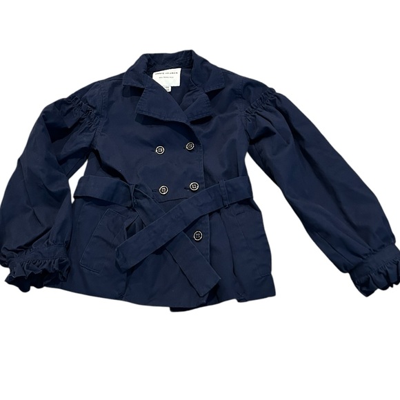 JANIE & JACK marine belted trench coat - Picture 1 of 5